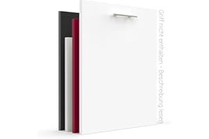 X57 Geschirrspülerfront 19mm voll-, teilintegriert und nach Maß (Weiß, 594x715mm)