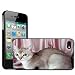 Produktbild Fancy A Snuggle Hartschalenhülle für Apple iPhone 4/4S (aufsteckbar, Motiv 'Singapura-Katze auf rosa Seidendecke')