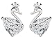 Produktbild SaySure - Real 925 Sterling Silver Swan Earrings