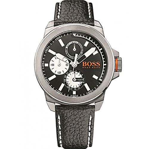 BOSS Orange Herren-Armbanduhr NEW YORK Multi Analog Quarz Leder 1513155 BOSS Orange Herren-Armbanduhr NEW YORK Multi Analog Quarz Leder 1513155