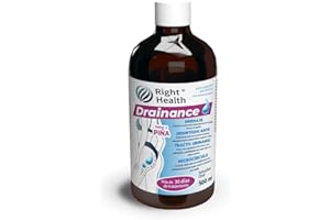 RIGHT HEALTH DRAINANCE: Diurético natural potente. Detox drenante y depurativo. Drenante liquido piernas y abdomen. Retención de líquidos. Diente De León, Cola De Caballo, Abedul, Prunus. 500 ml sabor piña.