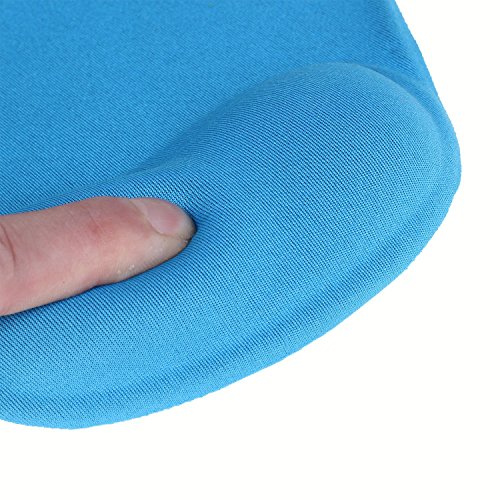 Lifeyz Anti-Rutsch Komfort-Mousepad Gel Mauspad mit Gel-Handgelenkauflage (blau) - 4