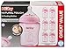 Nûby Nuby Natural Touch Decorated Baby Bottles (6 Pack, Pink)