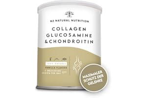 ‎N2 NATURAL NUTRITION Collagen Hydrolysat Pulver mit Hyaluronsäure, Glucosamin, Vitamin C, Magnesium, Silizium. Kollagen Pulver. Leistungsstarker Knorpelschutz. Stärkung der Gelenke, Knochen, Haut. EU. N2 Natural Nutrition