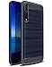 Price comparison product image Huawei P20 Pro Case, Ultra Slim Flexible TPU Shock Absorption and Carbon Fiber Bumper Protective Cover Case for Huawei P20 Pro 6.1" Smartphone 2018 Release, Dark Blue
