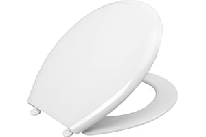 Cornat Palu 1076385 - Sedile WC in termoplastica di facile manutenzione, design semplice si adatta a qualsiasi bagno, sedile del water, copriwater