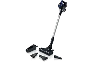 Bosch Electroménager Unlimited 6, BBS611MAT, aspirateur balai sans fil rechargeable, autonomie de 30 min, brosse motorisée, batterie Power for All, accessoires inclus, bleu