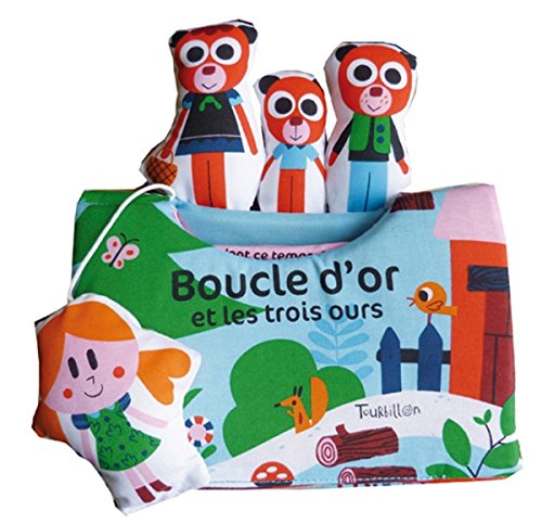 couverture de : Livre tissus Boucle d'Or et les trois ours