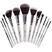 Nanshy Masterful Collection Makeup Brush Set - Onyx Black or Pearlescent White (Pearlescent White)