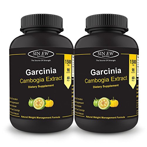 Sinew Nutrition Garcinia Cambogia Extract -(90 Capsules - Pack of 2) 1500 mg, 100 % Veg, Pure & Natural Weight Management & Appetite Suppressant Supplement RS.999 (75.00% Off) - Amazon