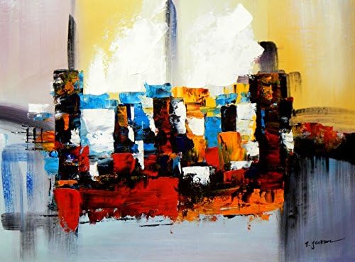 Abstract - The Hypercube 80x110 cm Oil Painting