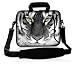 Produktbild Luxburg® Design Laptoptasche Notebooktasche Sleeve mit Schultergurt und Fach für 15,6 Zoll, Motiv: Tigeraugen