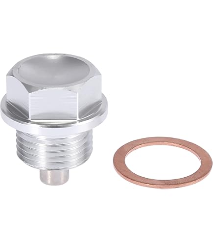 A ABSOPRO Lot De 4 Bouchons Vis De Vidange M18x1.5 Pour Volvo – Argenté, Avec Joints, Réf. 986833