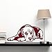 Produktbild guijiumai Neue Hund Abziehbild Beagle Liegerad Vinyl Wandaufkleber Steuern Dekor Wohnzimmer Wandkunst Wand Hund Ist Der Treueste Partner des Menschen Rosa 55x117 cm