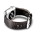Price comparison product image Apple Watch Band, SVAEX 42 mm Genuine Leather Strap Wrist Band Replacement with Metal Buckle - Vintage - Black