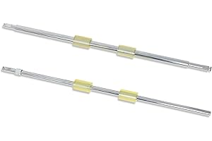 Poweka PA03630-Y210 Vorschubrollen-Set mit Schaft, kompatibel mit Fujitsu Fi-6240Z Fi-6140Z Fi-6230Z Fi-6130Z Fi-6240 Fi-6140 Fi-6230 Fi-6130 Fi-6125 Fi-6225, Ersatzteile für Scanner (2 Stück)