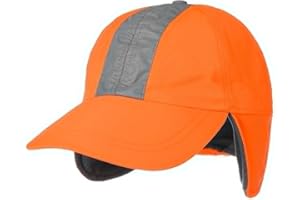 Lipodo Casquette Réfléchissante Oreillettes Femme/Homme - pour l'hiver de Baseball protège-Oreilles fermé à l’arrière, avec visière, Doublure Automne-Hiver