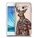 Produktbild Head Case Designs Hirsch Hipster Tiere Im Pullover Soft Gel Hülle für Samsung Galaxy A3