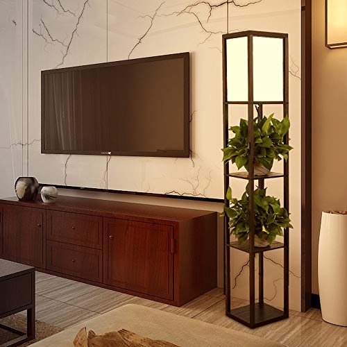 Preisvergleich Produktbild Chinesische Stehlampe Wohnzimmer Schlafzimmer Studie Gestell einfache Mode Retro vertikale Lesetisch Lampe 161 * 26 * 26 cm (Farbe : B)