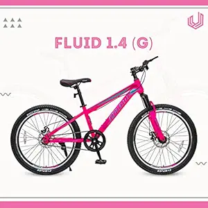 UPGRADE Cycle Fluid 1.4G with Dual Disc Brake, Front Suspension and Single Speed Cycle I Ideal for: Adults I Frame Size: 13.5