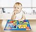 Sesame Street Table Topper Disposable Stick-on Placemats with Reusable Pop-up Travel Case, 50-Count