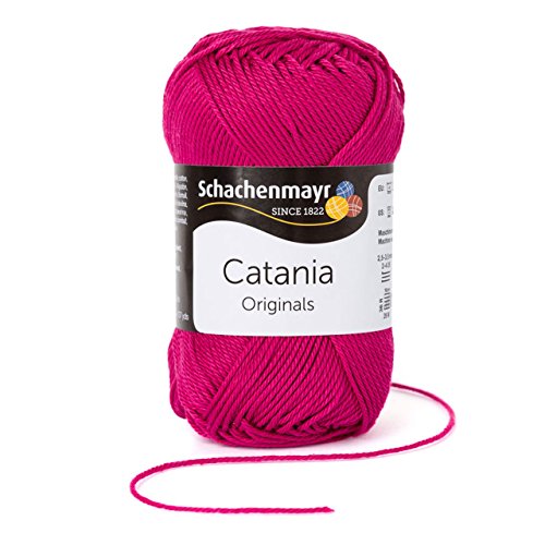 Baumwolle häkeln - Wolle Catania Schachenmayr, Schachenmayr Wolle aus hochwertiger Baumwolle für farbenfrohe Designs! Baumwolle zum Stricken, Baumwolle zum Häkeln, Wolle Catania Original in granat Fb 413 (pink, magenta), Wolle zum Häkeln, Wolle zum Stricken, Schachenmayr Catania