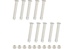 Zueyen Kunststoff-Verbindungsstifte und Gummidichtungen – Ersatz für Schwimmbadverbinder – für Rahmen und Intex Pool-Ersatzteile (7 cm), 10 Stück