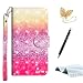 Produktbild TOUCASA S9 Handyhülle,S9 Hülle, Brieftasche Flip PU Leder etui Tasche 360 Grad Karte Halterung Kartenfächer extra Dünn Klapphülle 3D Oberfläche Ultra Glatte Berührung für Samsung S9(Strand)