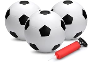 DILABNDA Mini ballons de football en caoutchouc de 16 cm pour enfants, jouets pour tout-petits, balles molles, sport, jeu d'activités de plein air, balles de ballons de plage pour piscine (3PCS)