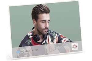 ‎WALTHER DESIGN Walther Design Ramka na zdjęcia 10 x 15 cm Szkło artystyczne Krajobraz Rama portretowa ASQ1015