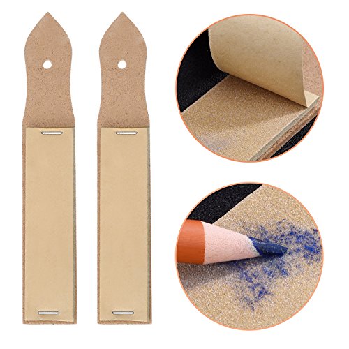 eBoot 12 Stück Mischen Papierwischer Set mit 2 Stück Schleifpapier Bleistife Spitzer für Student Skizze Zeichnen - 3