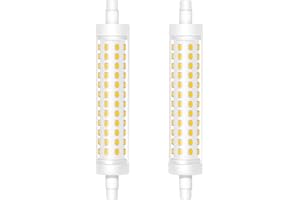Caldarax Bombilla LED R7s 118mm, Blanco Neutro 4000K 12W Lámpara Lineal R7s LED Equivalente 120W Lámpara Halógena J118, 360 Grados, 1500LM, AC 220V-240V, No Regulable, 2 Piezas
