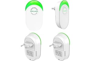 RPPIUP Power Saver Riduttore di Energia, 4 Pezzi Dispositivo di Risparmio Energetico, 90-250V Dispositivi Smart Energy Saver, Electricity Saving Box per Elettrodomestici e Apparecchiature Ad Alta