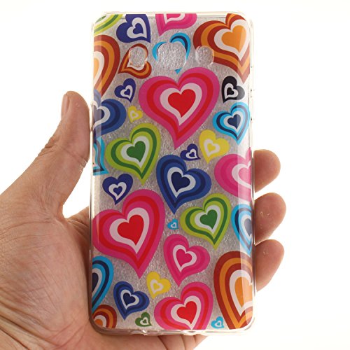Samsung Galaxy J5 2016 Hülle,Samsung Galaxy J510 Hülle,Samsung Galaxy J5 2016 / SM-J510 Silikon Hülle [Kratzfeste, Scratch-Resistant], Cozy Hut Samsung Galaxy J5 2016 / SM-J510 Hülle TPU Case Schutzhülle Silikon Crystal Kirstall Clear Case Durchsichtig, Farbzeichnungen Muster Transparent Weichem Silikon Schutzhülle HandyTasche Schutzhülle Hülle Case Cover Fall-Abdeckung Etui TPU Bumper Schale Samsung Galaxy J5 2016 / J5 2016 Duos (5,2 Zoll) – Farbe der Liebe - 3