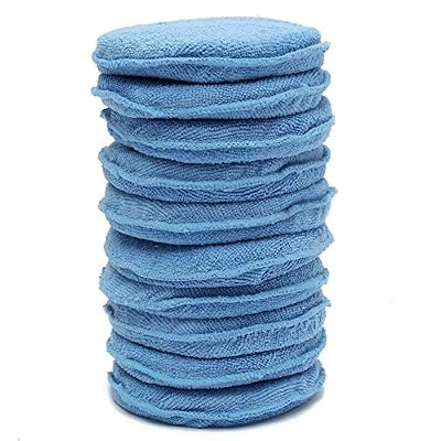 TOOGOO(R) tampon d'eponge - TOOGOO(R) 10 pieces pour cirage polissage de voiture en microfibre mousse eponge Applicateur de nettoyage tampon d'eponge