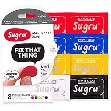 Sugru Pâte Modelable Fixante - Couleurs Primaires (contient 8 sachets)