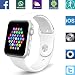 Produktbild Banaus® BS19 Newest MTK2502 Smart Watch with Bluetooth 4.0 Support SIM Watch Phone for Android Samsung Galaxy S3/S4/S5/Note2/Note3/Note4 HTC Sony LG Xiaomi Huawei ZUK and iPhone 5/5C/5S/6/6S White