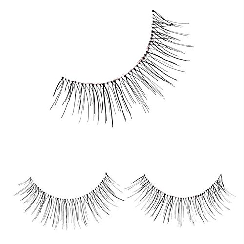 30 Pairs/Lot Girl Professional Daily Party Beauty Makeup Fake False Eyelashes Extension Eye Lashes Natural Look Black Transparent Stem Multipack 218, Make You More Confident and Beautiful 