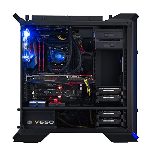 Cooler Master MasterCase Pro 6 Blue LED PC-Geh  use  ATX  micro-ATX  Mini-ITX  USB 3 0  Seitenfenster  MCY-C6P2-KW5N