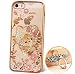 Produktbild iPhone 5/5S/SE Katze Ring Hülle- Ultra Slim TPU Silikon Transparent , Schutzhülle Muster Glänzend Glitzer Strass Katze Bumper Kristall Diamant Stoßdämpfend Transparent Spiegel Schutz Handy Hülle Crystal Case Tasche Etui Bumper Mädchen für Apple iPhone 5/5S/5E (4,0 Zoll) [Katze Bumper Gold]