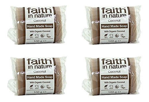 (4 PACK) - Faith Coconut Soap (Wrapped) | 100g | 4 PACK - SUPER SAVER - SAVE MONEY