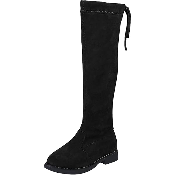 Botas Niños Niñas Invierno - Botas Suaves Hasta La Pantorrilla Con Cremallera Lateral Antideslizantes