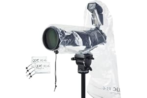 JJC 2 protezioni antipioggia per fotocamera Canon Nikon e altre fotocamere reflex digitali con obiettivo e flash, lunghezza e larghezza fino a 35 x 17,5 cm tipo B