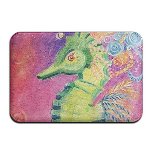 Preisvergleich Produktbild diyabcd Art-Stil Seepferdchen die Sauberlaufmatten rutschfeste House Garden Gate Teppich Fußmatte Boden Pads