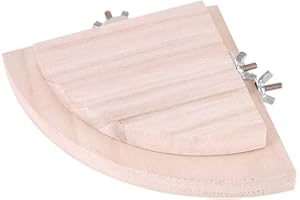 HONGZER Bird Plateformes, 2Pcs en Bois Ventilateur en Forme De Cage À Oiseaux Perches Stand Plate-Forme Jouet pour Pet Hamster Perroquet Chaud