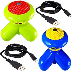 Massager vibration machine foot pain,neck,leg,shoulder & muscles and stress relifer Magnetic 3 In 1 Mini Mimo Acupressure Full slimming Body Massager Vibration USB Port