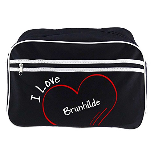 Preisvergleich Produktbild Retrotasche Modern I Love Brunhilde schwarz