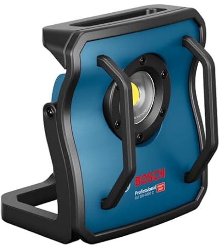 LEDVANCE werklamp met draaibare kop, werkt op batterijen, compatibel met Power for all Alliance, 3 niveaus dimbaar, 15W, 1300lm, 6500K, 840 koud daglicht, zwart aluminium, IP20