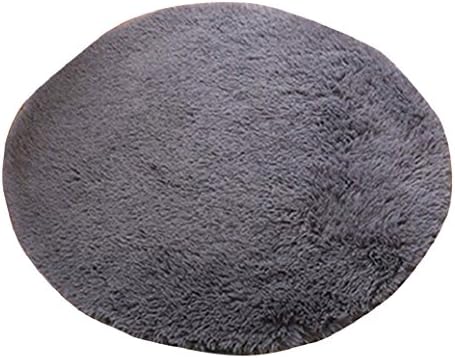 bismarckbeer Round Yoga Floor Carpet Shaggy Area Rugs for Bedroom Living Room 40 x 40cm