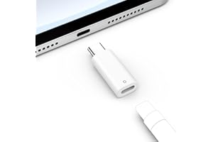 MoKo Adaptador de Carga USB C a Pencil Compatible con Apple Pencil 1ª Generación, Conector de iPencil para iPad 10ª Gen., Adaptador USB-C a Apple Pencil para Carga, Emparejamiento Bluetooth